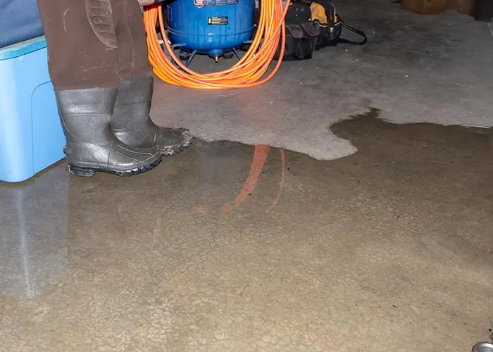 Basement water heater failure in Riverton, NJ