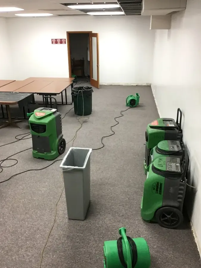 Water damage restoration work in Riverton, NJ