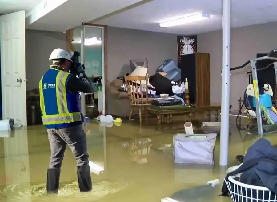 Storm and flood water cleanup in a Riverton, NJ home