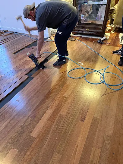 Air movers drying a Riverton, NJ floor